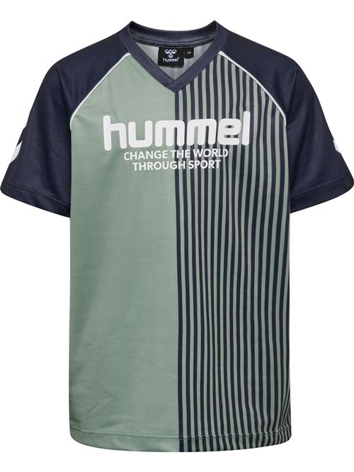 Hummel Shirts  navy / grøn / hvid