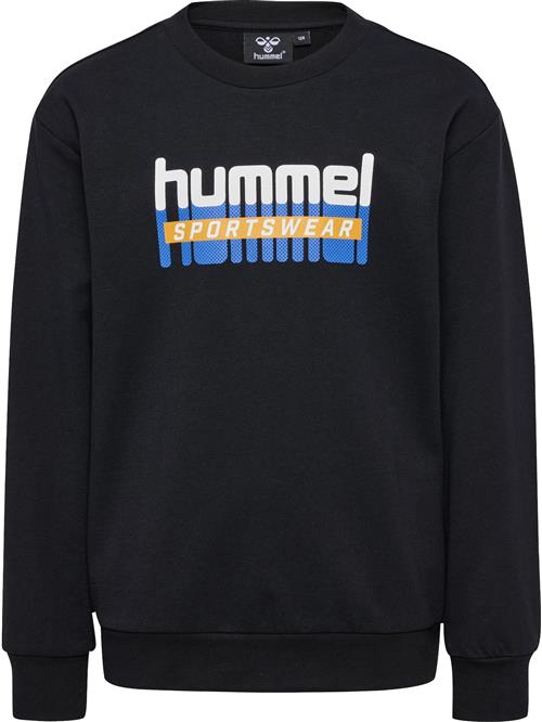 Hummel Sweatshirt 'TUKAS'  neonblå / safran / sort / hvid