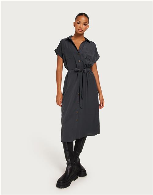 Only - Grå - Onlhannover S/S Shirt Dress Noos Wv