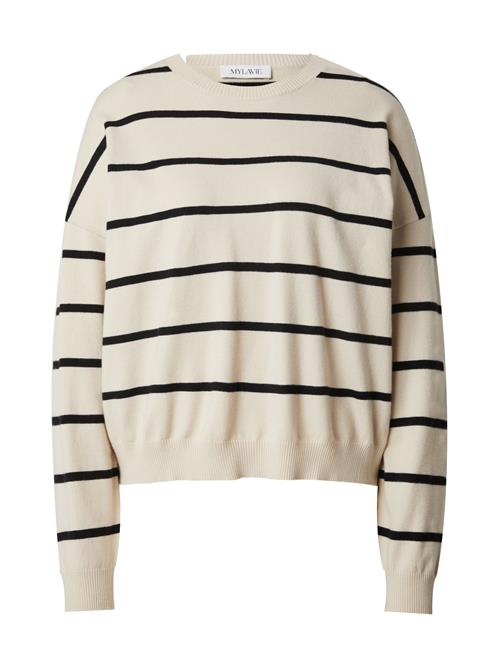 MYLAVIE by Sarah Harrison Pullover  beige / sort