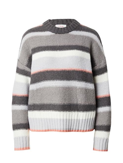 s.Oliver Pullover  grå / pastellilla / sort / hvid