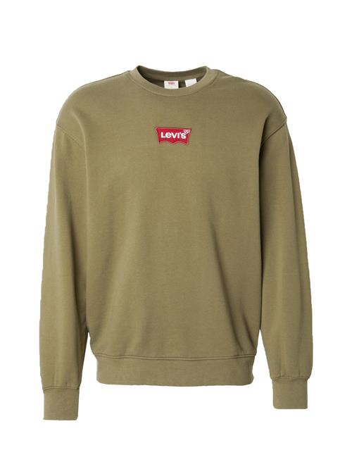 LEVI'S ® Sweatshirt  oliven / rød / offwhite