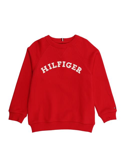 TOMMY HILFIGER Sweatshirt  brandrød / hvid