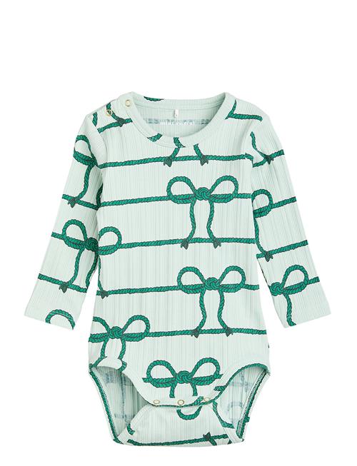 Mini Rodini Rope Aop Ls Body Mini Rodini Green