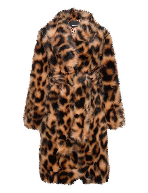 ROTATE Birger Christensen Faux Fur Coat ROTATE Birger Christensen Brown