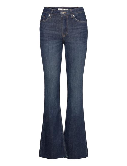 Mango Medium-Rise Flared Jeans Mango Blue