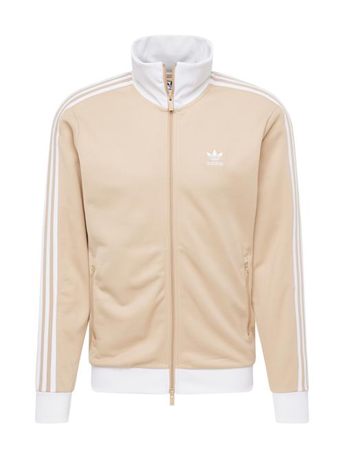 ADIDAS ORIGINALS Sweatjakke 'Adicolor Classics Beckenbauer'  beige / hvid