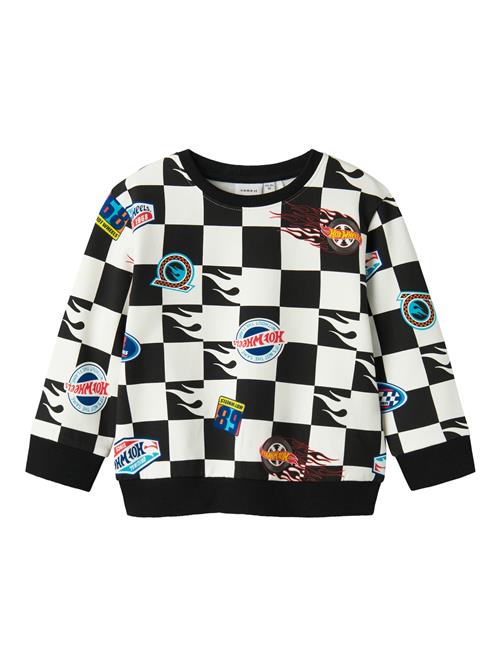 NAME IT Sweatshirt 'NMMDREWY HOTWHEELS'  blå / rød / sort / hvid