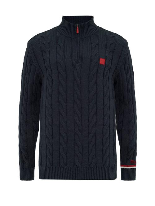 Moxx Paris Pullover 'Baptiste'  navy / blodrød / hvid