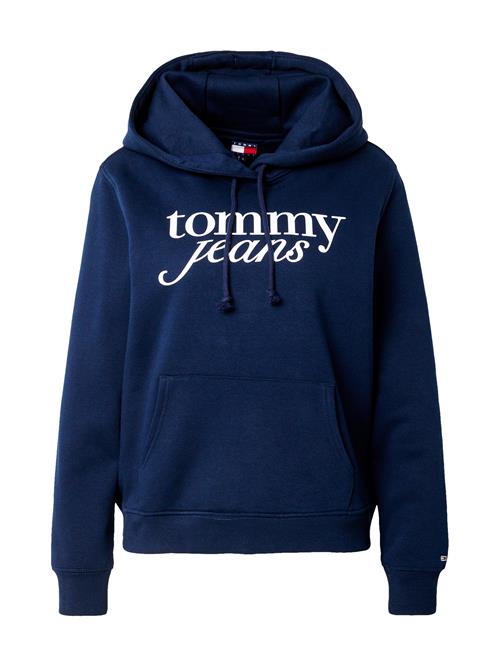 Se Tommy Jeans Sweatshirt 'ESS'  navy / hvid ved About You