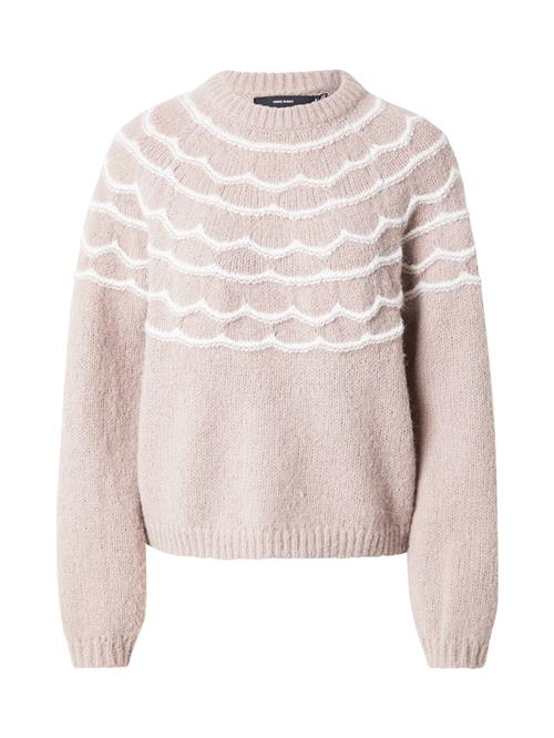 VERO MODA Pullover 'VMCHARMAINE'  brokade / hvid