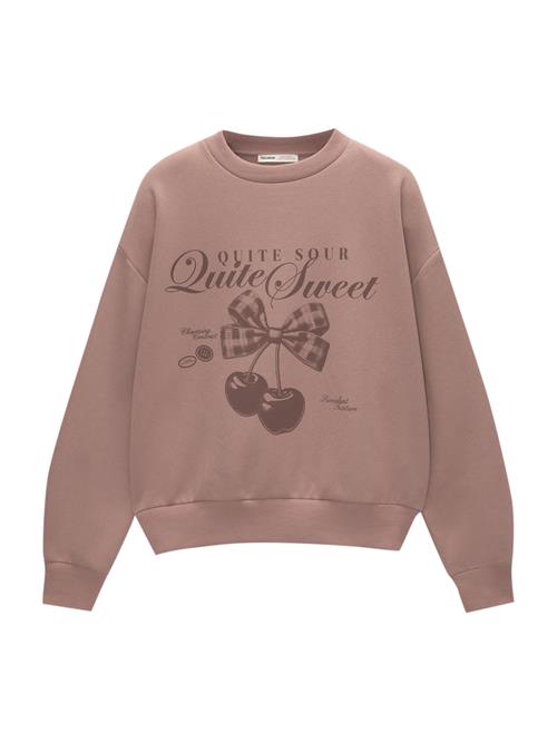 Se Pull&Bear Sweatshirt  lyserød / burgunder ved About You