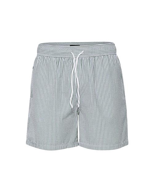 Matinique Badeshorts 'Swimmer'  pastelgrøn / hvid