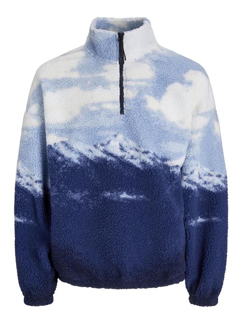 JACK & JONES Pullover 'JORSKYHIGH'  blå / sort / hvid