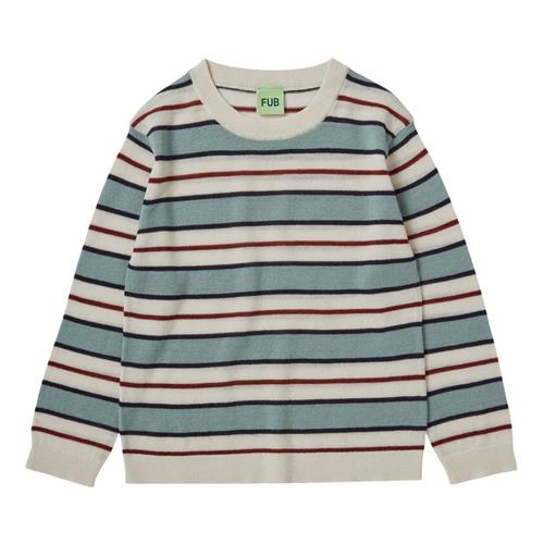 FUB Stribet Bluse Ecru/Misty Green |  | 130 cm