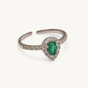 LILY AND ROSE Bianca Ring - Emerald Emerald Onesize