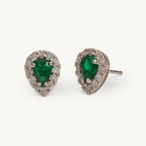 LILY AND ROSE Bianca Earrings - Emerald Emerald Onesize