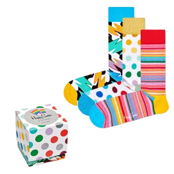 Happy socks Strømper 3P Mixed Pride Gift Box Flerfarvet bomuld Str 41/46