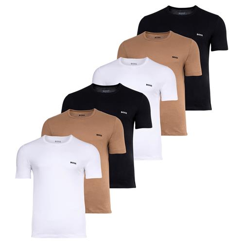 BOSS Bluser & t-shirts  beige / sort / hvid