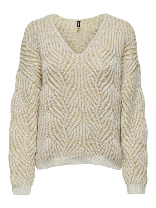 ONLY Pullover 'ONLELIN'  hvid-meleret