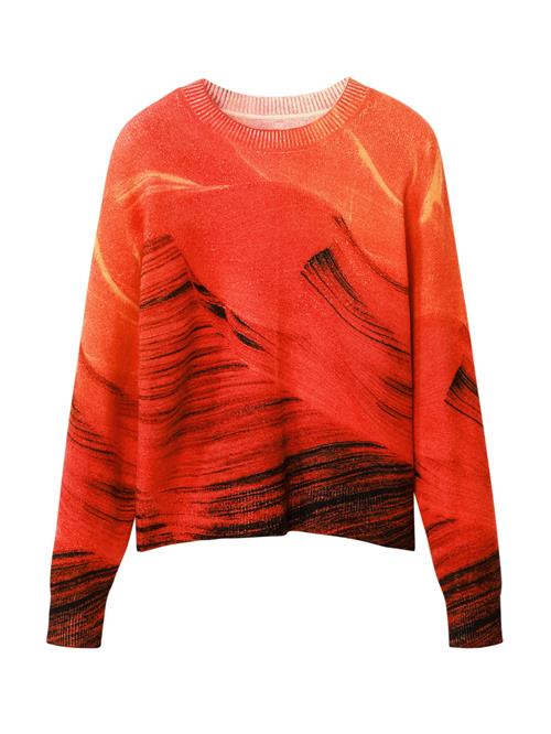 Desigual Pullover  brun / orange / rød