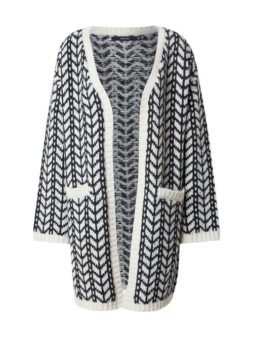 VERO MODA Cardigan 'VMCORETTA'  antracit / hvid