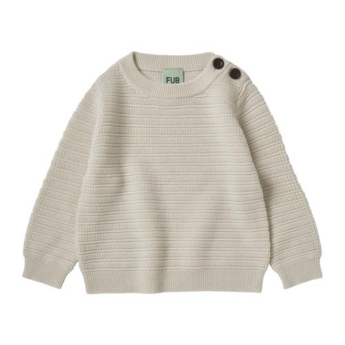 FUB Babystrikket Sweater Ecru |  | 92 cm