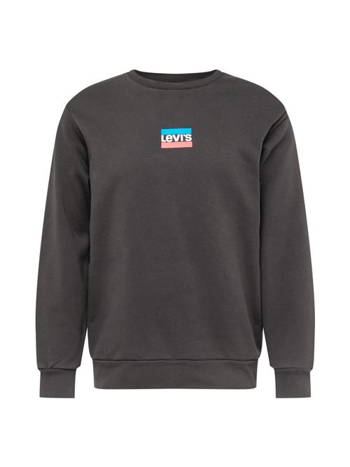 LEVI'S ® Sweatshirt 'Standard Graphic Crew'  azur / rød / sort / hvid