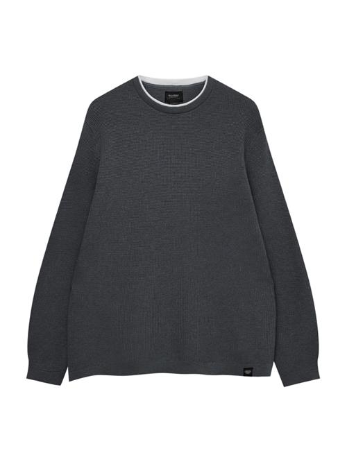 Pull&Bear Pullover  mørkegrå / hvid