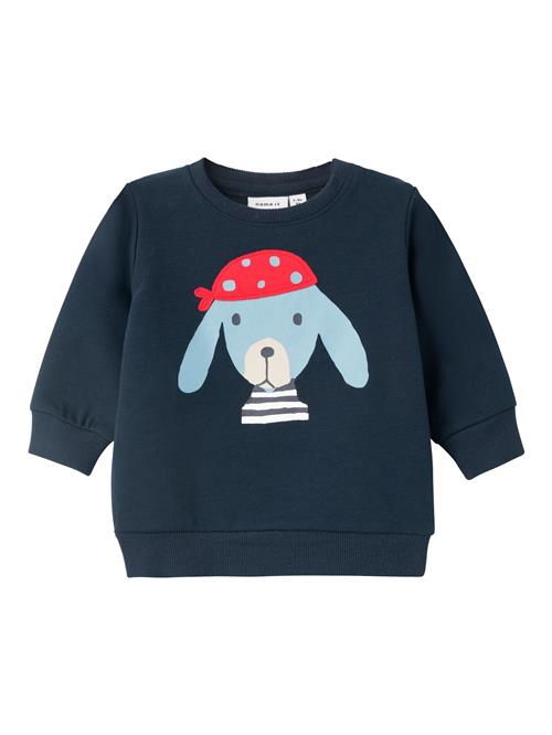 NAME IT Sweatshirt 'NBMFido'  navy / lyseblå / rød / hvid