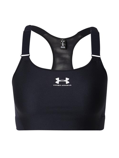 UNDER ARMOUR Sports-BH  sort / hvid