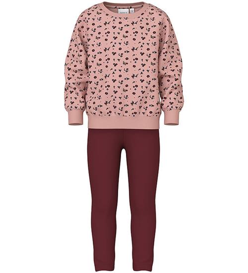 Name It Sæt - Sweatshirt/Leggings - NmfOliana - Mellow Ro