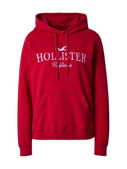 HOLLISTER Sweatshirt  rød / hvid