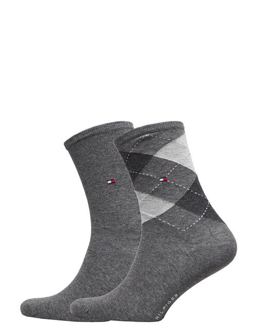 Tommy Hilfiger Th Women Check Sock 2P Tommy Hilfiger Grey