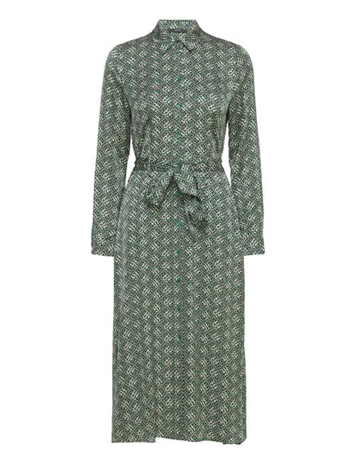 Esprit Collection Patterned Satin Dress Esprit Collection Green