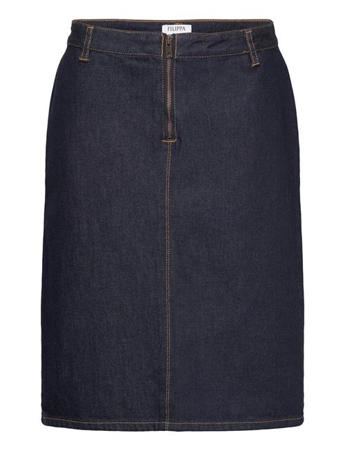 Filippa K Denim Midi Zip Skirt Filippa K Blue