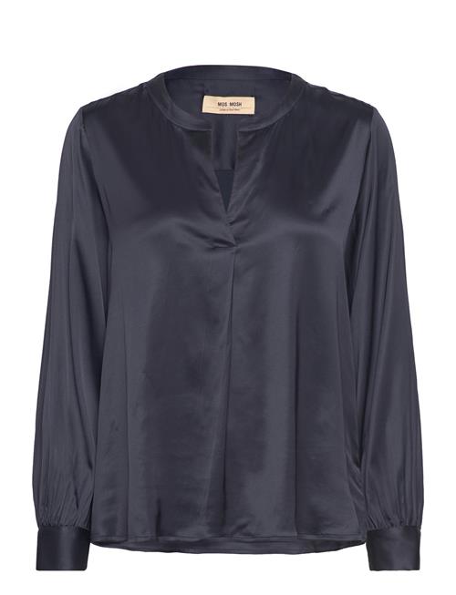 MOS MOSH Mmenfa Satin Blouse MOS MOSH Navy