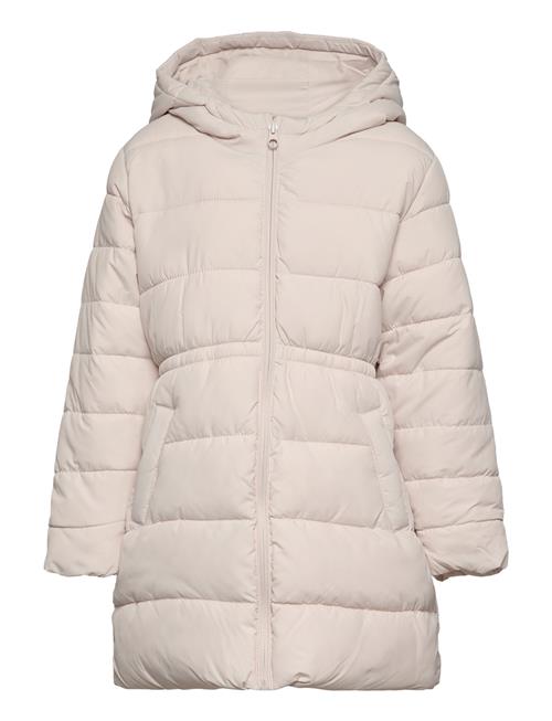 Mango Quilted Long Coat Mango Cream