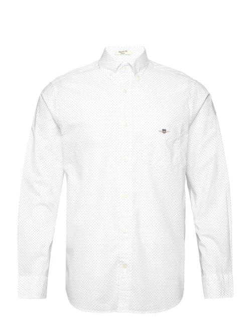 GANT Reg Micro Dot Poplin Shirt GANT White