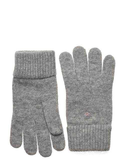 GANT Shield Wool Gloves GANT Grey