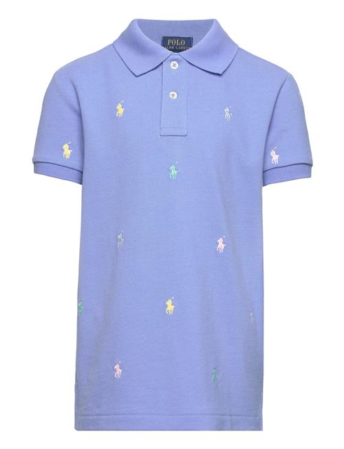 Ralph Lauren Kids Polo Pony Cotton Mesh Polo Shirt Ralph Lauren Kids Blue