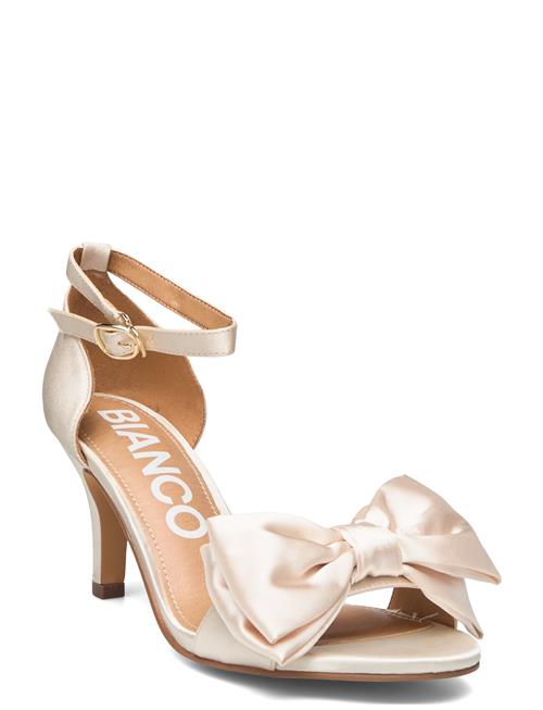 Bianco Biaadore Bow Sandal Satin Bianco Cream