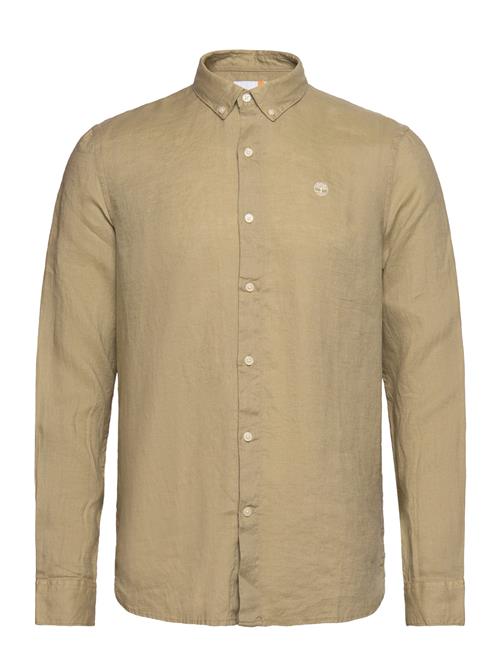 Timberland Mill Brook Linen Shirt Lemon Pepper Timberland Green