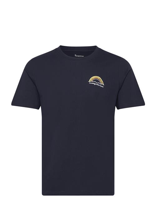 Knowledge Cotton Apparel Regular Fit Single Jersey Sunset Ch Knowledge Cotton Apparel Navy