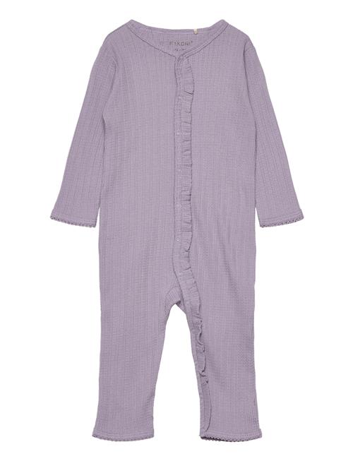 Fixoni Romper Ls Pointelle Fixoni Purple