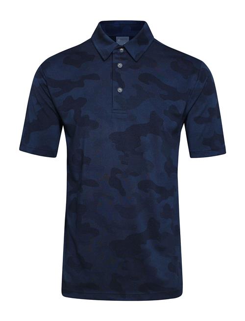 BACKTEE Mens Camou Polo BACKTEE Navy