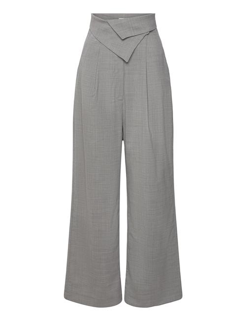 Folded Waist Tailoring Trousers Les Coyotes De Paris Grey