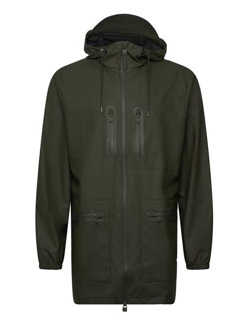 Rains Cargo Long Jacket W3 Rains Green