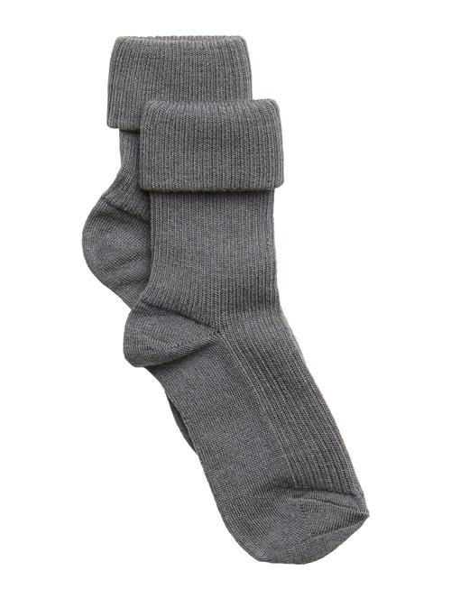 Wool Rib Baby Socks Mp Denmark Grey