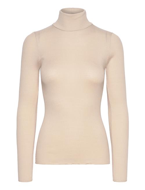 Rosemunde Silk T-Shirt W/ Roller Neck Rosemunde Beige